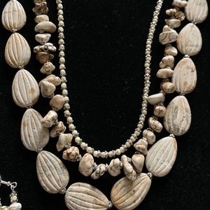 Jasper Triple Strand Necklace